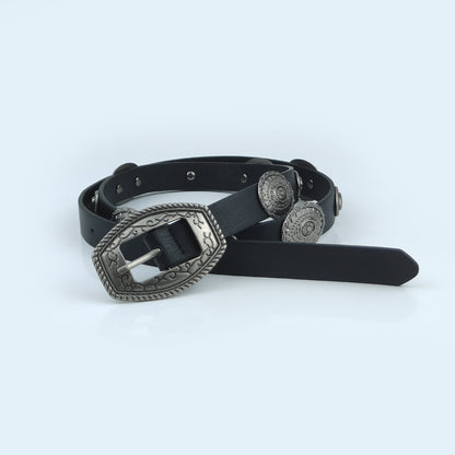 Women’s Faux Leather Western Concho Belt