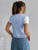 Embroidered Knitted Sweater Women’s Vest Floral Button Front Crop