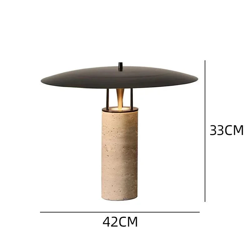 Nordic postmodern travertine table lamp