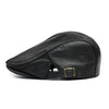 Men’s Genuine Leather Duckbill Cap in Top-Grain Cowhide