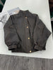 Women oversized vintage sheepskin leather jacket
