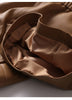 Women’s Genuine Sheepskin Leather High Waist Shorts with Pockets