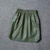 Genuine Leather Skirt High Waisted Short Mini Skirt