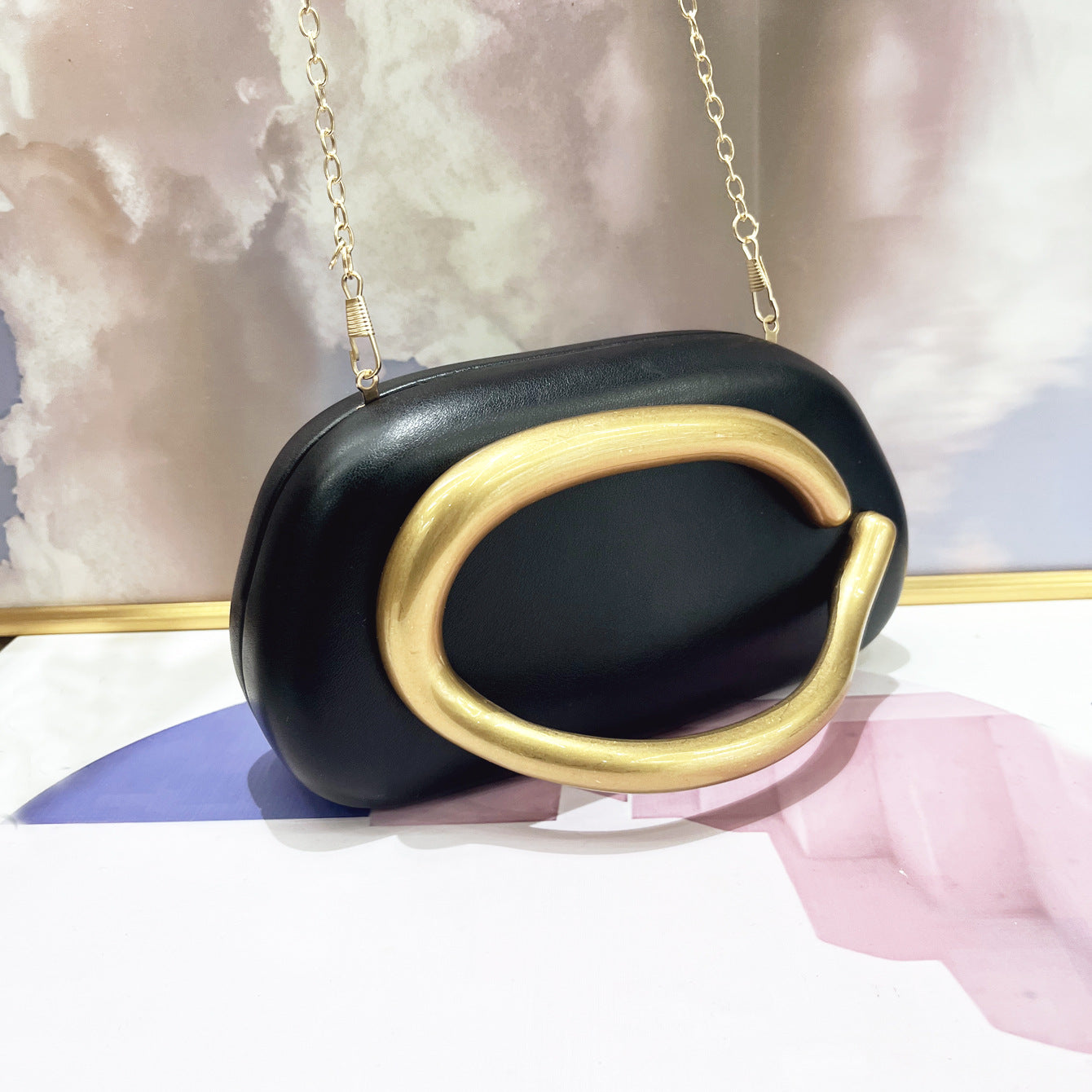 Women's Designer Handle Clutch Bag