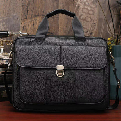 Genuine Leather Office Briefcase Bag