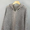 Women’s Hooded Cashmere Knit Cardigan with Sequins
