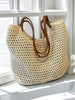 Woven Beach Tote Bag for Women Large Handwoven