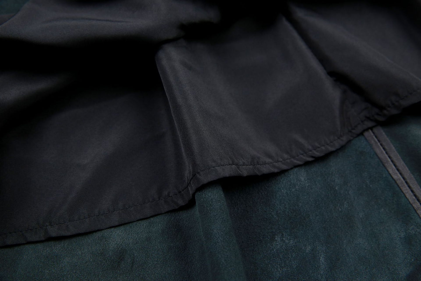 High Waist Black Leather Midi Skirt with Belt Pleated Design
