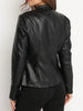 Plus Size Women’s PU Leather Biker Jacket