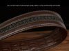 Men’s Leather Belt with Intertwined Crocodile Buckle
