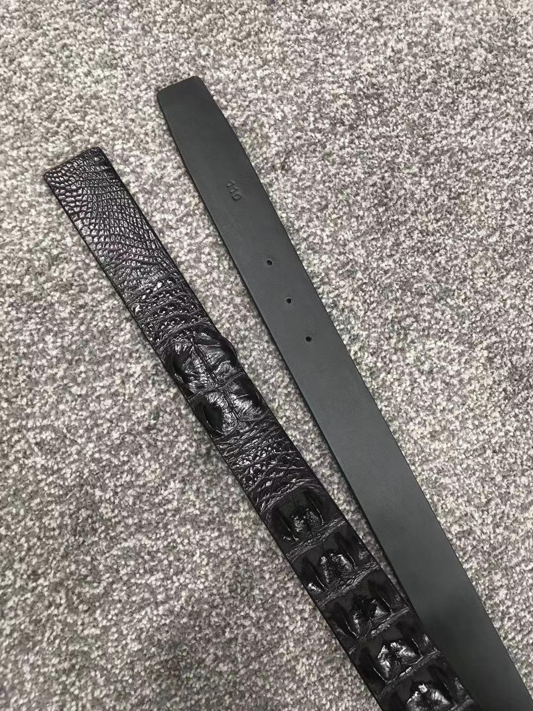 Handmade Genuine crocodile leather belt