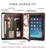 Leather Laptop Portfolio with A4 Organizer and iPad Holder