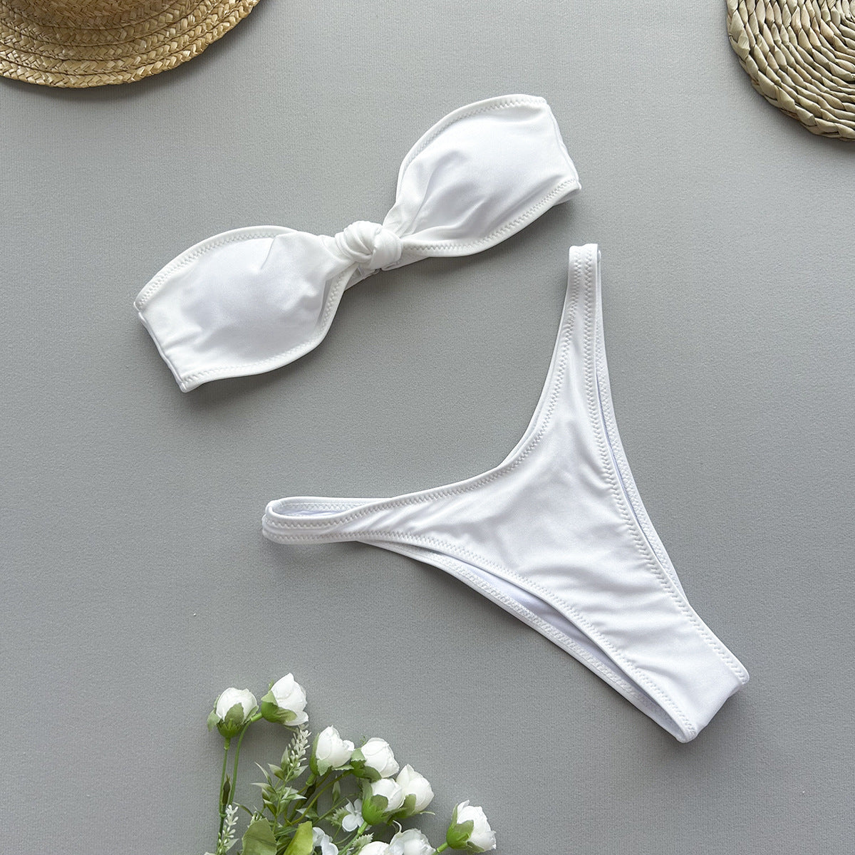 Strapless Bandeau Bikini Set
