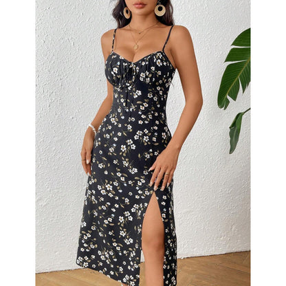 Women Thigh High Slit Sundress