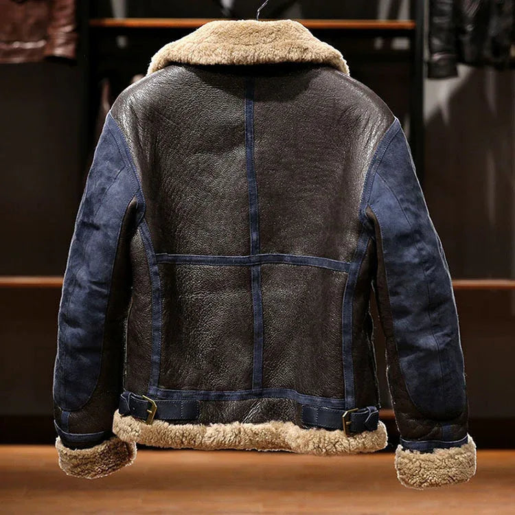 Men’s B3 Real Shearling Fur Leather Jacket