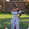 Women split thigh dress for summers beach outfit