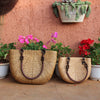 Summer Straw Woven Handbag for Women Half Moon Purse
