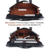 Leather Business Briefcase for Men with Trolley Sleeve