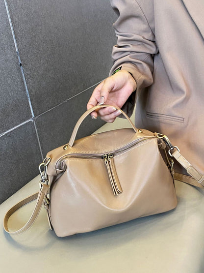 Women Leather Dumpling Crossbody Bag