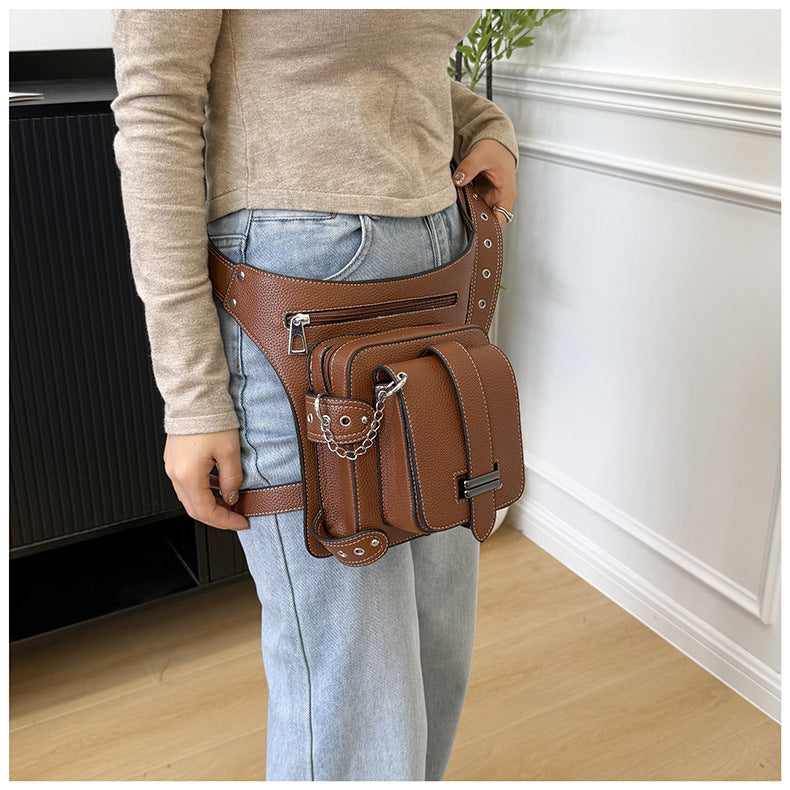 Waist Bag for Women with Thigh Strap and Crossbody Carry