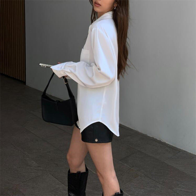 formal long sleeves womens work tops