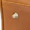 Men’s Genuine Leather Toiletry Bag with Front Zipper Pocket