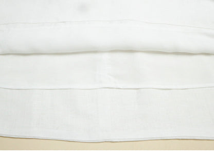 White linen a line midi sundress square neck summer