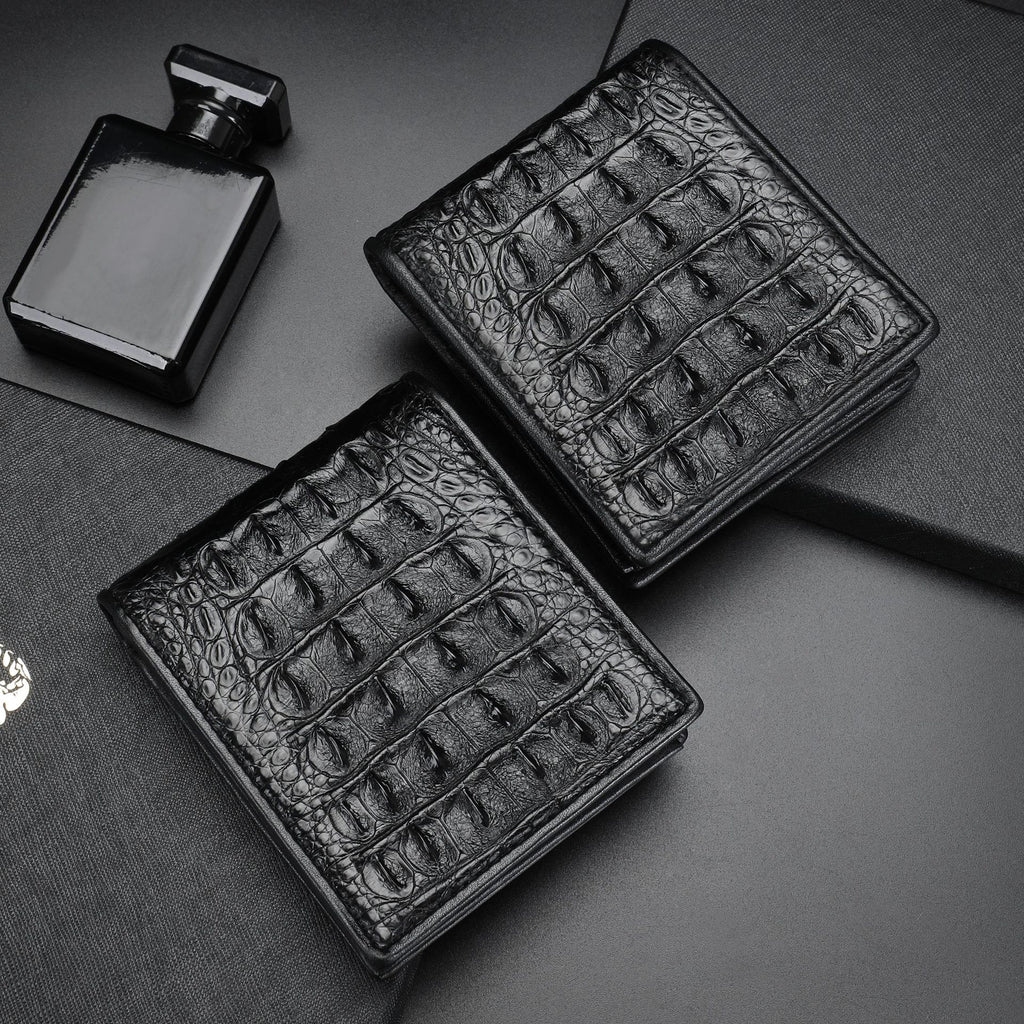Men’s Genuine Crocodile Leather Bifold Wallet