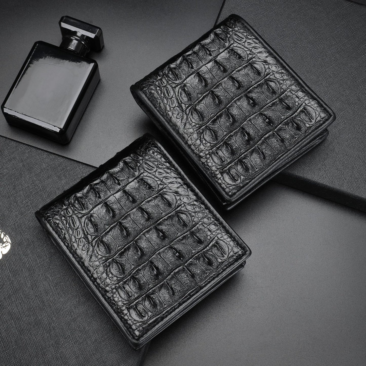 Men’s Genuine Crocodile Leather Bifold Wallet