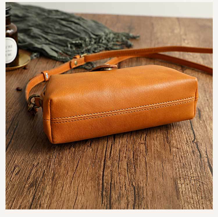 Leather Crossbody Bag for Women Small Shoulder Purse