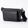 Men's Small Leather Chest Bag with Strap