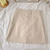 High Waist Faux Leather Mini Skirt
