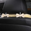 Genuine Sheepskin Car Seat Cover with Detachable Backrest and Headrest