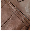 Petite slimfit leather blazer jacket