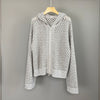 Women’s Hooded Cashmere Knit Cardigan with Sequins