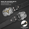 Men’s Western Bullhead Genuine Leather Belt