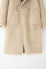 Women Reversible Faux Fur Long Coat Shearling Effect Winter Coat