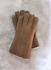 sheepskin suede gloves with fleece lining