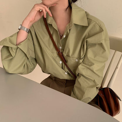 Oversized Ladies Shirt With Extra Long Back