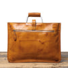 Men's Genuine Brown Leather Office Bag Briefcase