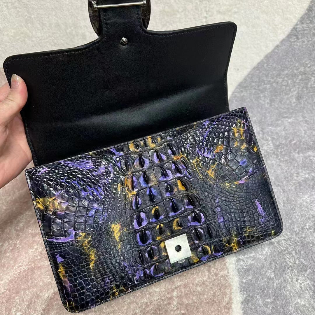 Genuine Crocodile Leather Crossbody Bag for Women