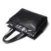 Leather Men's Business Laptop Briefcase with Shoulder Strap