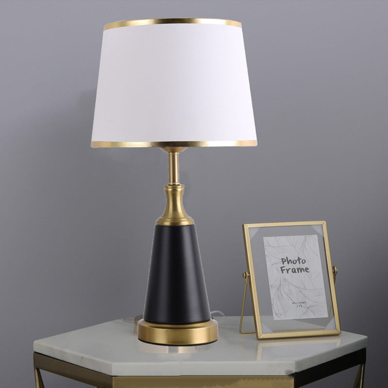 Modern scandinavian brass black table lamp