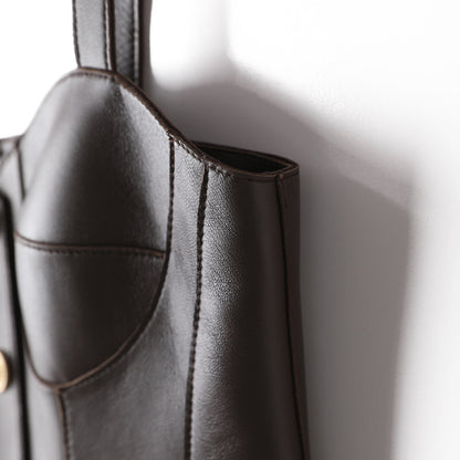 Brown Leather Slimming Vest For Women Slim Waist Suspender