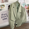 Short women blazer cropped suit jacket petite fit