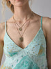 Floral camisole with lace ruffles and chiffon layers
