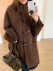 Women’s Alpaca Wool Horn-Button Mid Coat 2 S