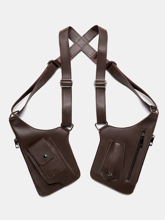 Faux Leather Anti Theft Shoulder Holster Bag