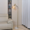 Nordic glass dome marble base floor lamp Gold Style 110V-120V For US CA