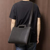 Dark Brown Leather Briefcase Bag